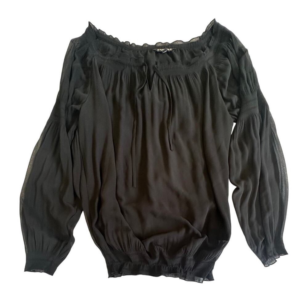 Express Womens Black Blouse Size Medium